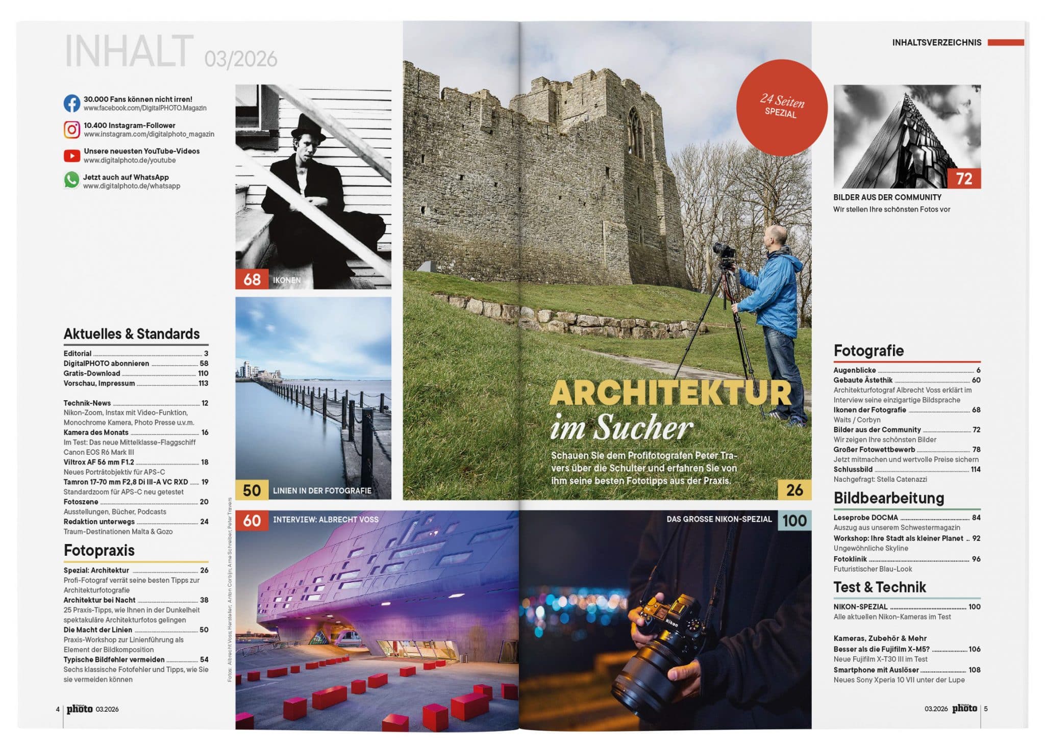 Inhaltsverzeichnis DigitalPHOTO 03/2026