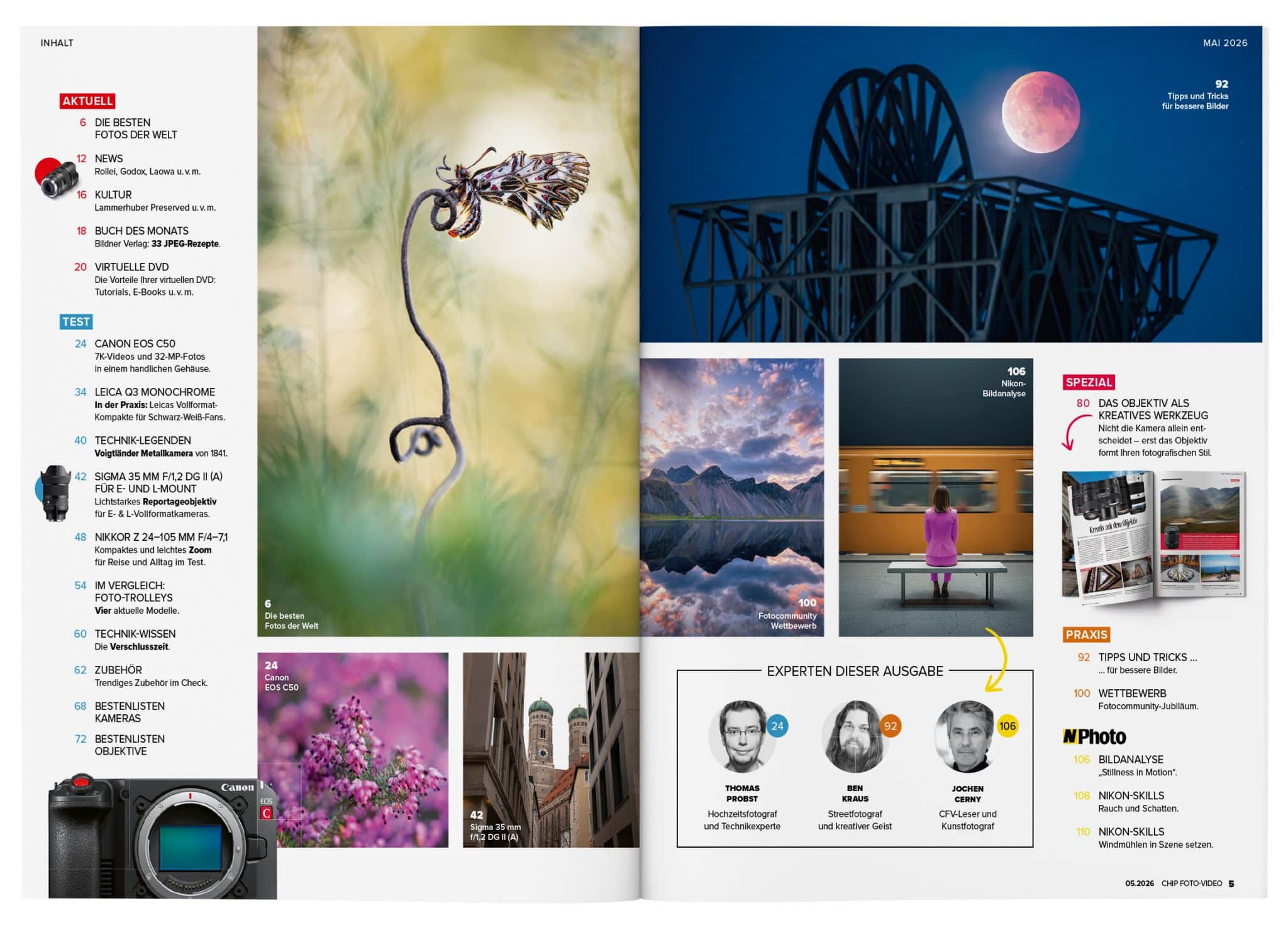Inhaltsverzeichnis CHIP FOTO-VIDEO 05/2026