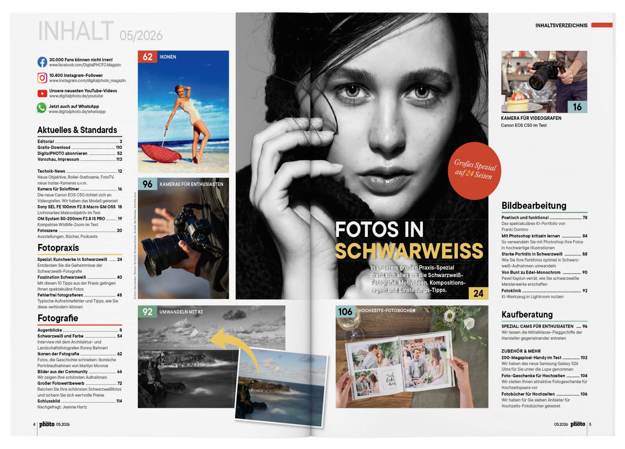 Inhaltsverzeichnis DigitalPHOTO 05/2026